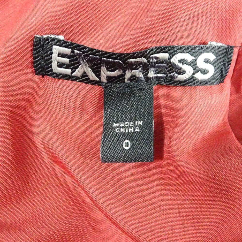 Express Rust Corduroy Type Skirt Size Zero 0 NEW - Picture 3 of 7